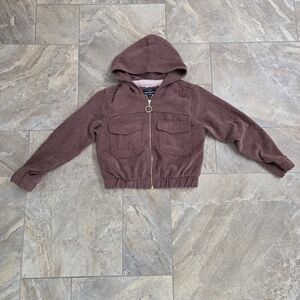 Haute‎ Monde Cropped Brown Jacket